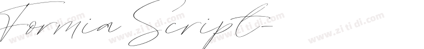 Formia Script字体转换